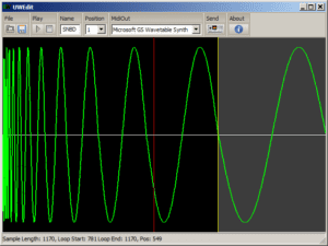 Screenshot of UWEdit program